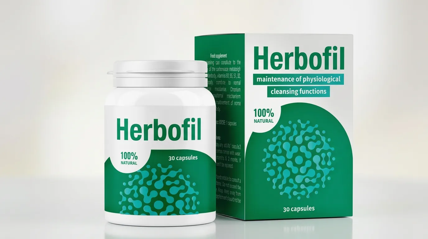 Herbofil бутилка до кутията
